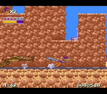 Looney Tunes - Road Runner vs Wile E. Coyote (Japan) screen shot game playing